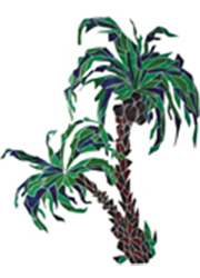 Decorazione Liner PVC Palme